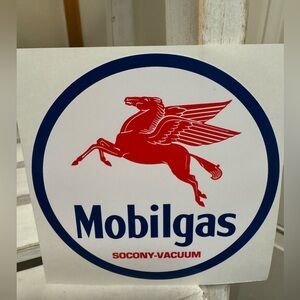 $8 bundled - Set of 2 🆕 4”x4” sticker MobilGas